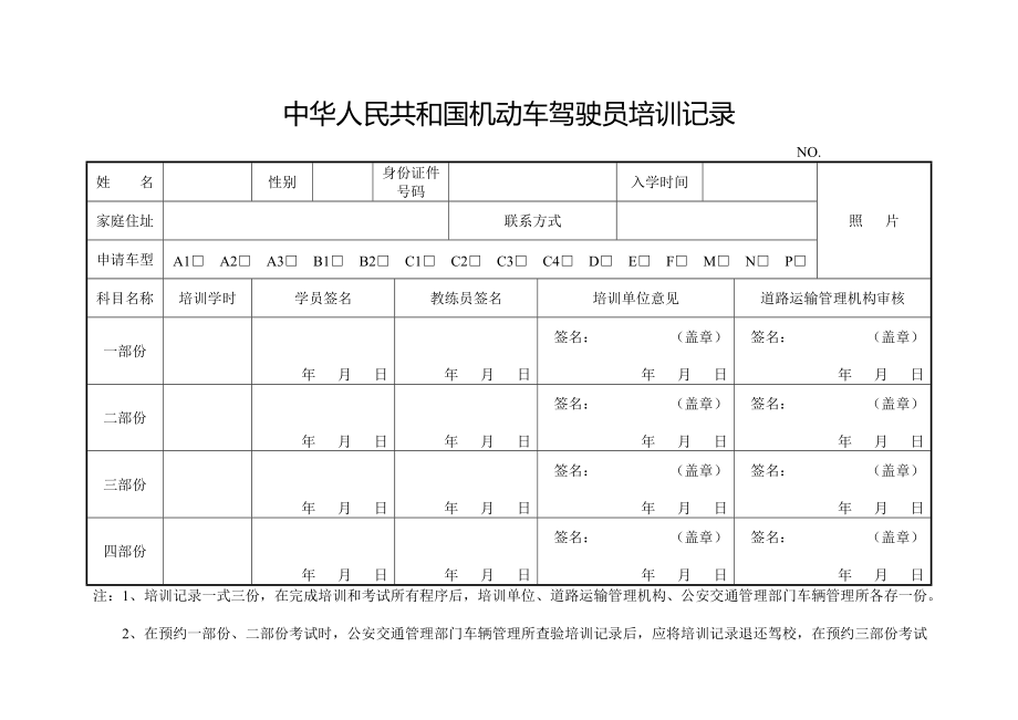 规范驾驶培训记录 筑牢交通安全基石——论中华人民共和国机动车驾驶员培训记录的重要性